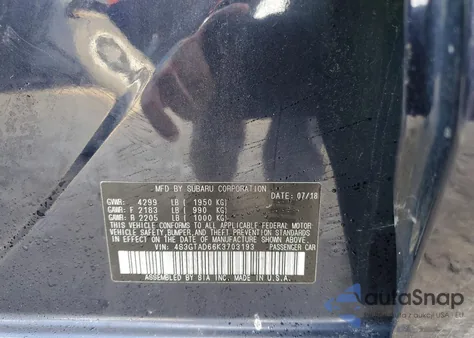 2019 Subaru Impreza Premium z USA, uszkodzony, nr VIN 4S3GTAD66K3703193